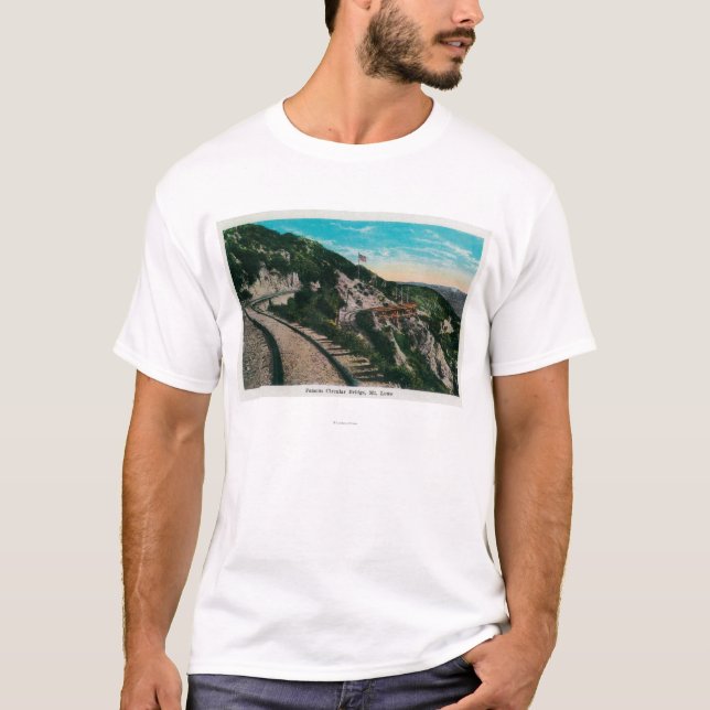 Famous Circular Bridge, Mt. LoweMt. Lowe, CA T-Shirt (Front)