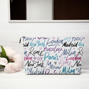 Famous Cities of the World Accessory Pouch