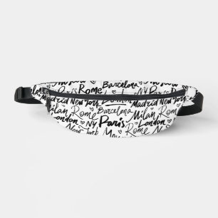 Famous Cities of the World Bum Bags