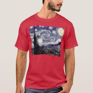 Famous Classic Art The Starry Night Remix Van Gogh T-Shirt