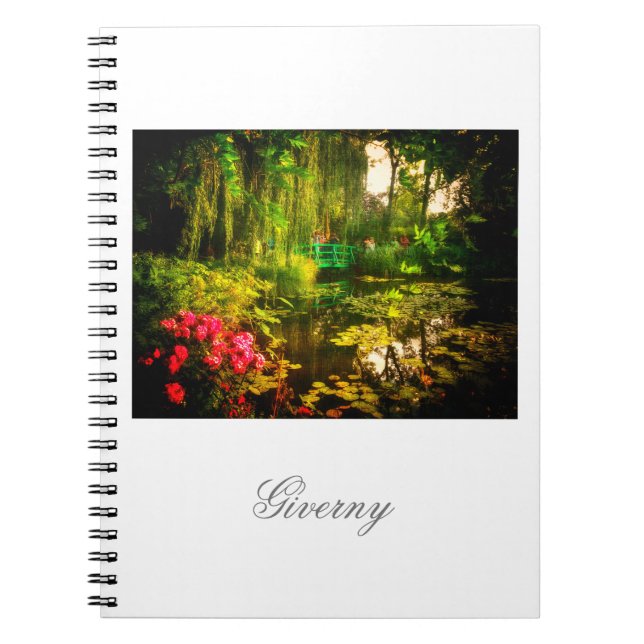 Famous Claude Monet Giverny Pond Lilies Notebook (Front)