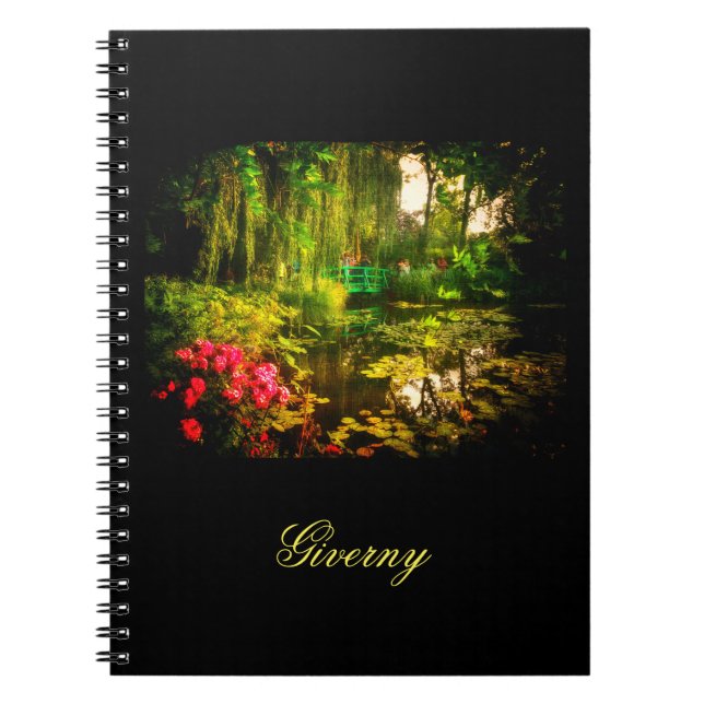 Famous Claude Monet Giverny Pond Lilies Notebook (Front)