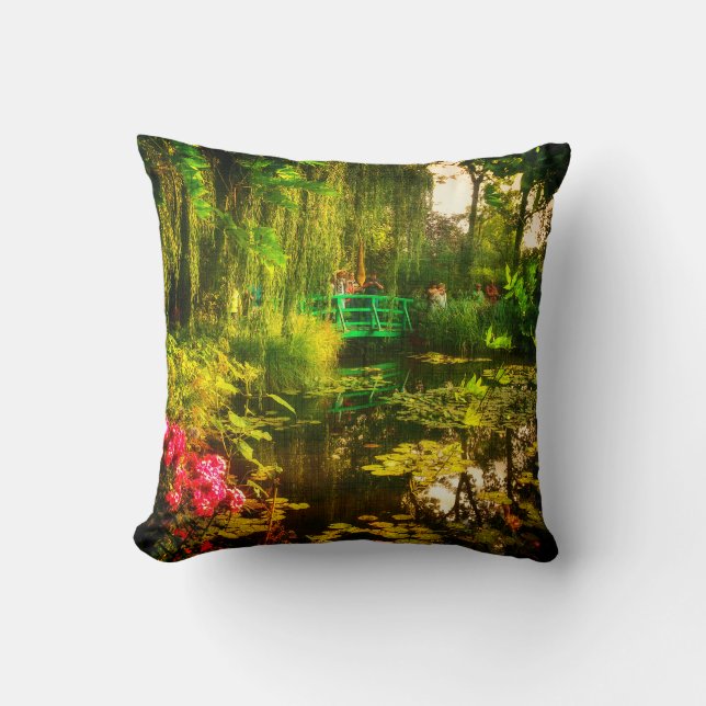 Famous Claude Monet Giverny Pond with Lilies Cushion (Front)