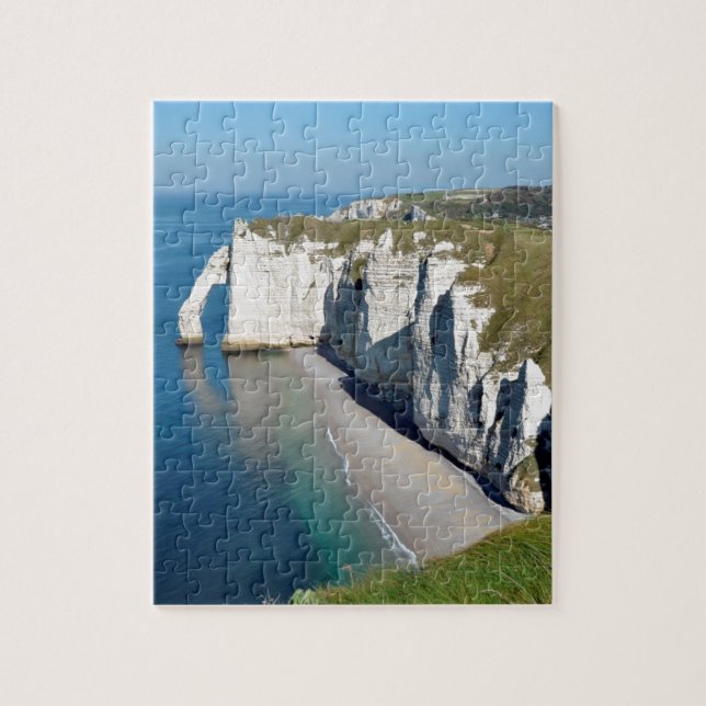 Famous cliffs of Etretat in France Jigsaw Puzzle (Vertical)