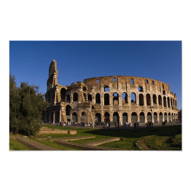 Famous Colosseum in Rome Italy Landmark 2 Photo Print (Front)