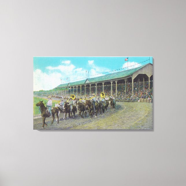 Famous Cowboy Band at the Round-Up Canvas Print (Front)