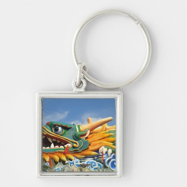 Famous Dragon at Haw Par Villa in Singapore Asia Key Ring (Front)