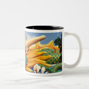 Famous Dragon at Haw Par Villa in Singapore Asia Two-Tone Coffee Mug