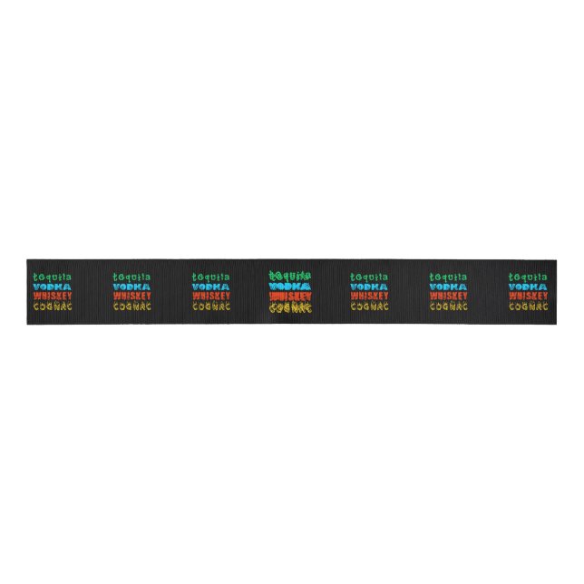 Famous Drinks Grosgrain Ribbon (Front)