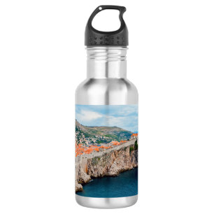 Famous Dubrovnik Old Town roofs & walls - Croatia 532 Ml Water Bottle
