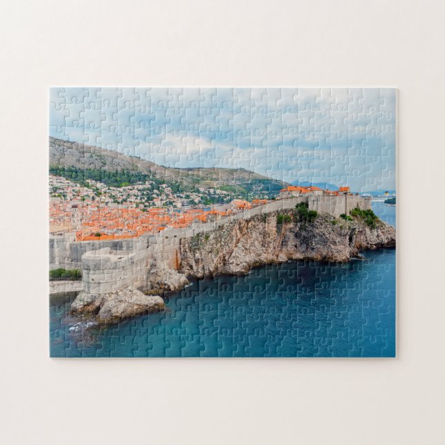 Famous Dubrovnik Old Town roofs & walls - Croatia Jigsaw Puzzle (Horizontal)