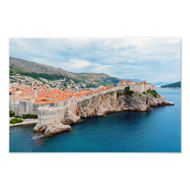 Famous Dubrovnik Old Town roofs & walls - Croatia Photo Print (Front)