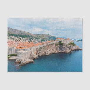 Famous Dubrovnik Old Town roofs & walls - Croatia  Tissue Paper