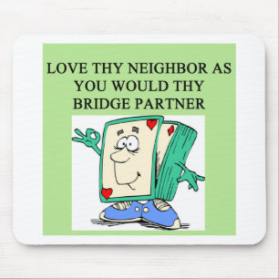 FAMOUS DUPLICATE BRIDGE QUOTE MOUSE MAT