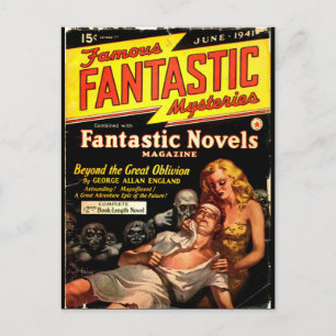 Famous Fantastic Mysteries 2_Pulp Art Postcard