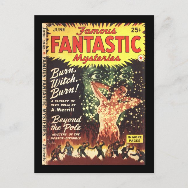 Famous Fantastic Mysteries 5_Pulp Art Postcard (Front)