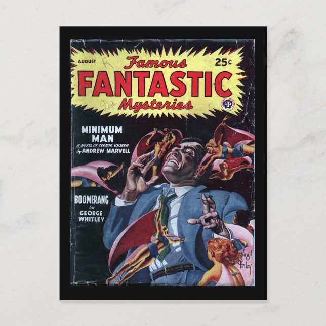 Famous Fantastic Mysteries v08 n06 (1947-08.Popula Postcard (Front)