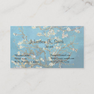 Famous fine art Blossoming Almond Tree Business Card