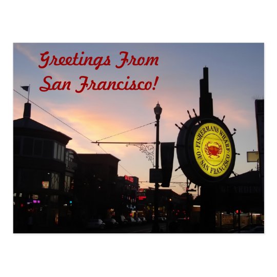 Famous Fisherman's Wharf Sign Postcard