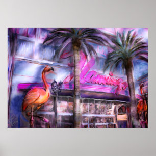 Famous Flamingo Poster