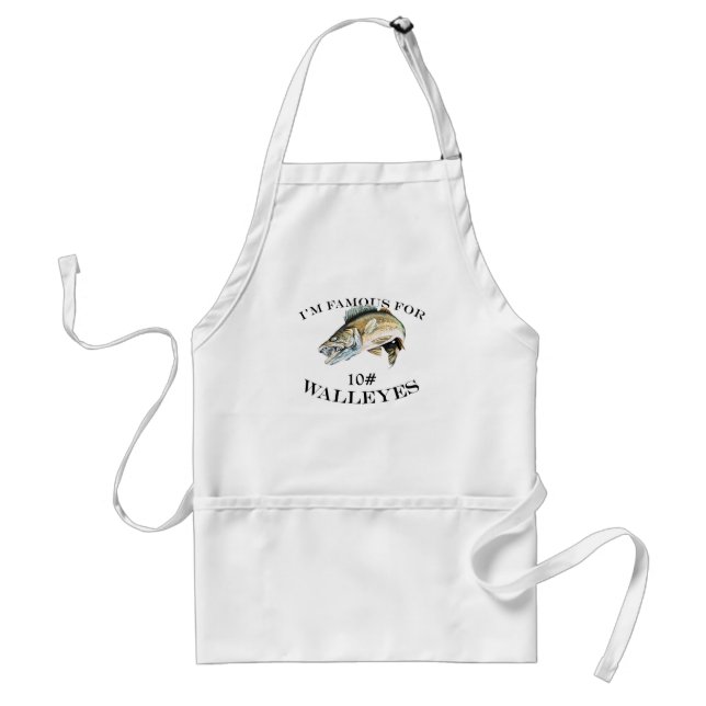 Famous For 10 LB Walleyes Customised Standard Apron (Front)