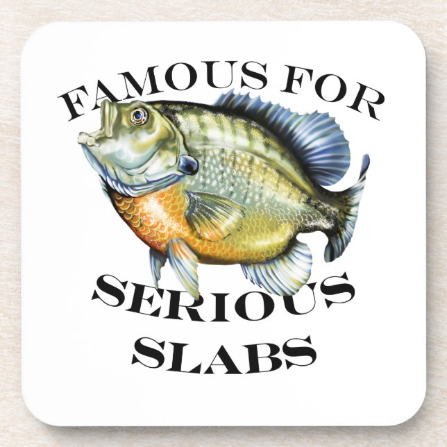 Famous For Serious Slabs Light Coaster (Front)