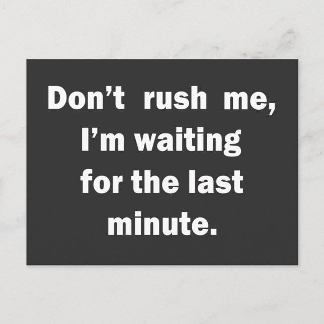 Famous funny sarcastic quotes postcard (Front)