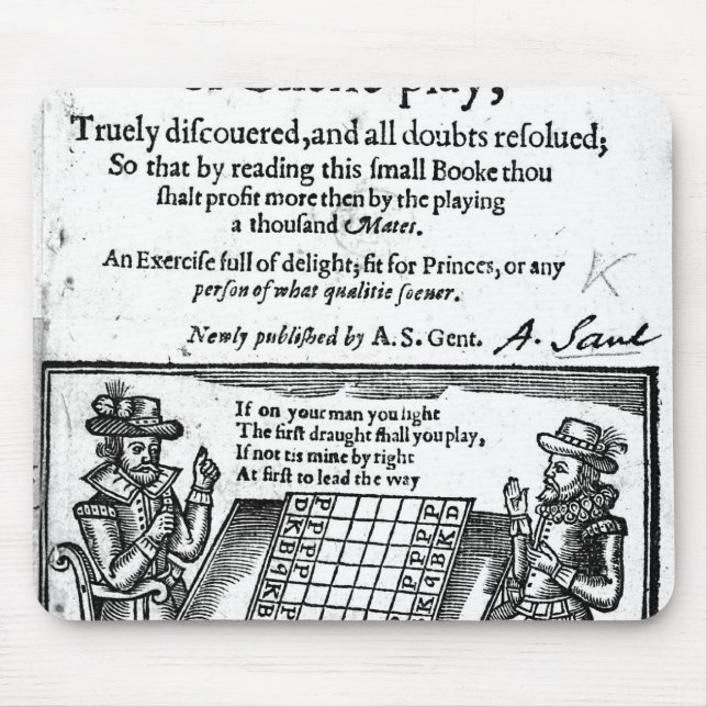 Famous Game of Chess, 1614 Mouse Mat (Front)