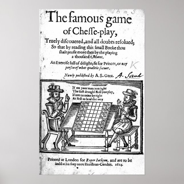 Famous Game of Chess, 1614 Poster (Front)