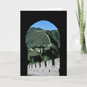 Famous Great Wall of China - Beijing, Asia Card