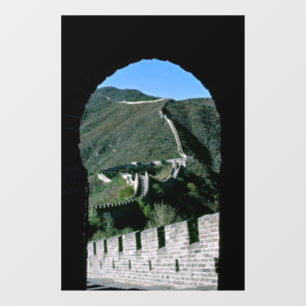 Famous Great Wall of China - Beijing, Asia Window Cling