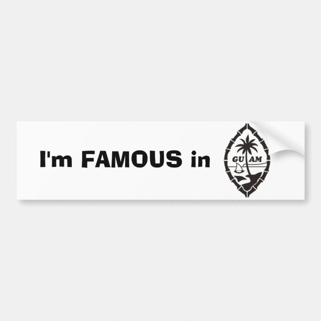 Famous in Guam Sticker (Front)