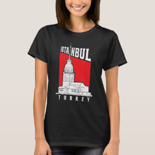 Famous Istanbul Landmarks Maidenu2019s Tower Turke T-Shirt