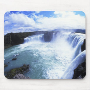 Famous Jodafoss Falls in North Central Iceland Mouse Mat