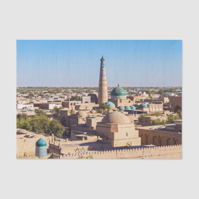 Famous Khiva - Uzbekistan Tissue Paper (Front)
