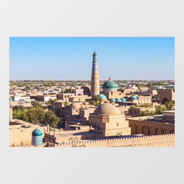 Famous Khiva - Uzbekistan Window Cling (Sheet)