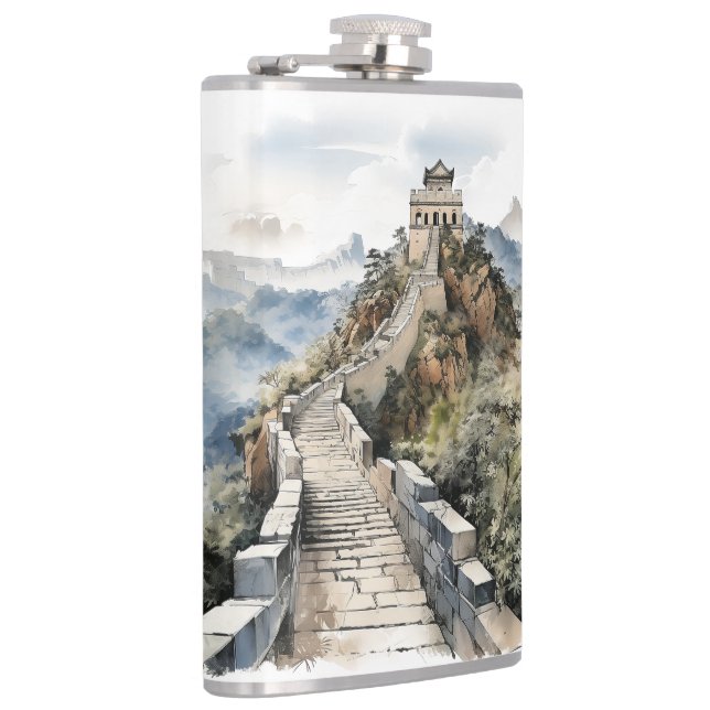 Famous landmarks design hip flask (Right)