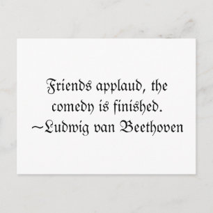 Famous Last Words Postcard