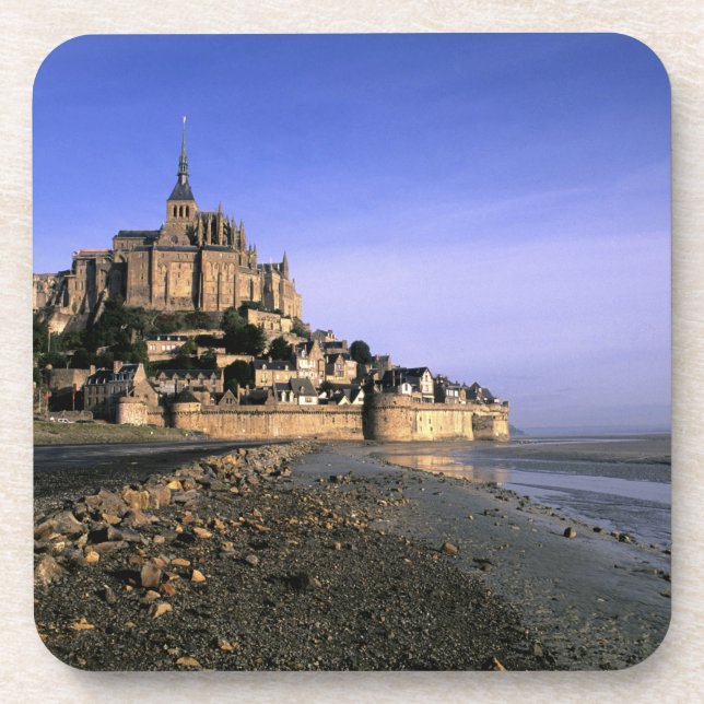 Famous Le Mont St. Michel Island Fortress in Coaster (Front)