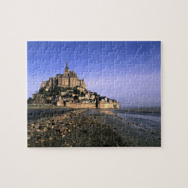 Famous Le Mont St. Michel Island Fortress in Jigsaw Puzzle (Horizontal)