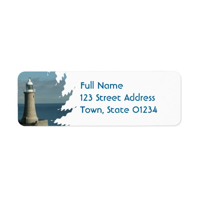 Famous Lighthouse Mailing Label (Front)