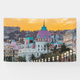 Famous luxury hotel Hotel Negresco in Nice France Banner