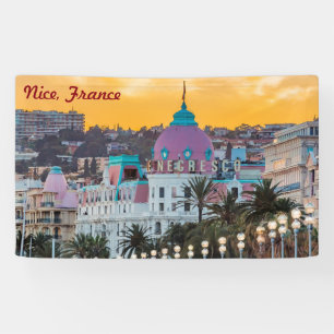 Famous luxury hotel Hotel Negresco in Nice France Banner