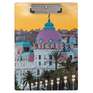 Famous luxury hotel Hotel Negresco in Nice France Clipboard