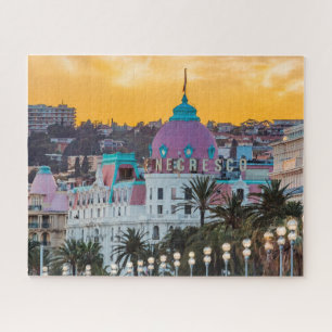 Famous luxury hotel Hotel Negresco in Nice France Jigsaw Puzzle