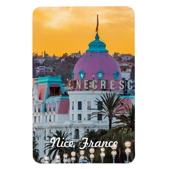 Famous luxury hotel Hotel Negresco in Nice France Magnet (Vertical)