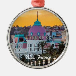 Famous luxury hotel Hotel Negresco in Nice France Metal Tree Decoration