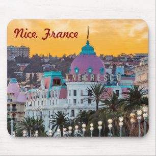 Famous luxury hotel Hotel Negresco in Nice France Mouse Mat