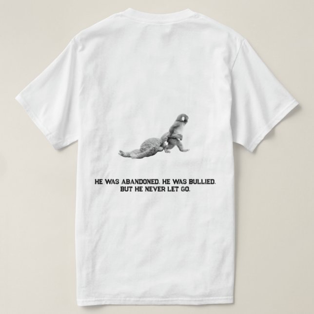 Famous Meme; Punch The Monkey T-Shirt (Design Back)