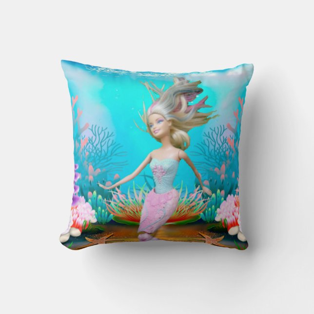 Famous Mermaid Cushion (Front)
